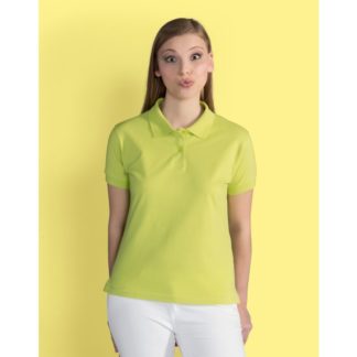 A_Piké med tryck LADIES COTTON POLO